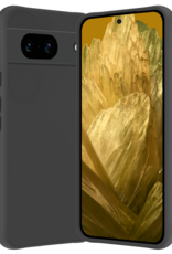 Nomfy Hoesje Geschikt voor Google Pixel 8a Hoesje Siliconen Cover Case - Hoes Geschikt voor Google Pixel 8a Hoes Back Case - Zwart