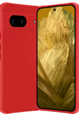 Nomfy Hoesje Geschikt voor Google Pixel 8a Hoesje Siliconen Cover Case - Hoes Geschikt voor Google Pixel 8a Hoes Back Case - Rood