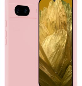 Nomfy Nomfy Google Pixel 8a Hoesje Siliconen - Lichtroze