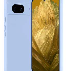 Nomfy Nomfy Google Pixel 8a Hoesje Siliconen - Lichtblauw