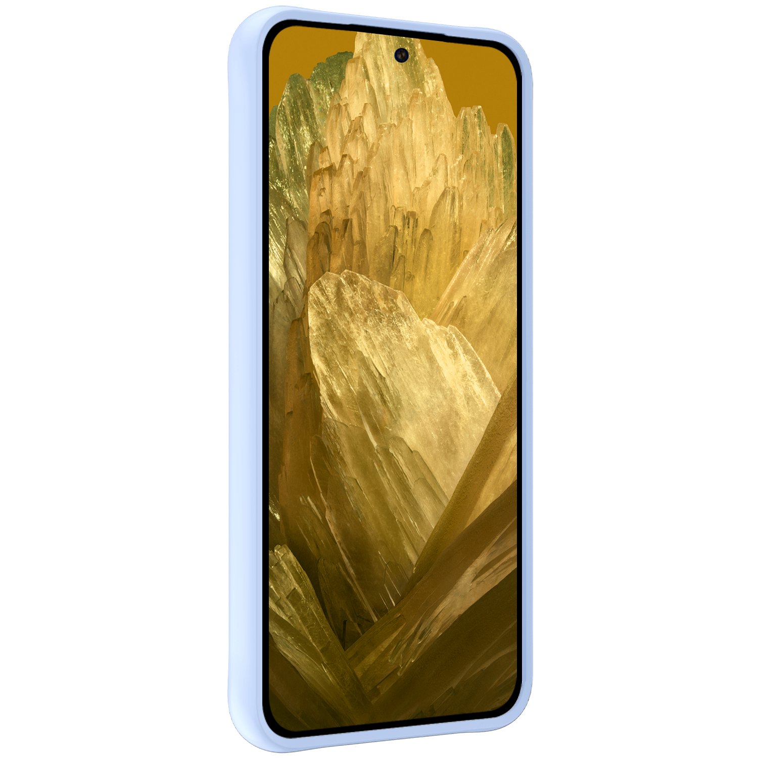 Nomfy Hoesje Geschikt voor Google Pixel 8a Hoesje Siliconen Cover Case - Hoes Geschikt voor Google Pixel 8a Hoes Back Case - Lichtblauw