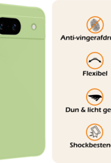 Nomfy Hoesje Geschikt voor Google Pixel 8a Hoesje Siliconen Cover Case - Hoes Geschikt voor Google Pixel 8a Hoes Back Case - Groen