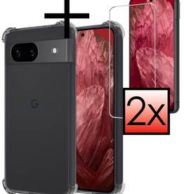 NoXx NoXx Google Pixel 8a Hoesje Shockproof Met 2x Screenprotector