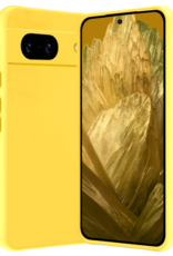 Nomfy Hoesje Geschikt voor Google Pixel 8a Hoesje Siliconen Cover Case - Hoes Geschikt voor Google Pixel 8a Hoes Back Case - Geel