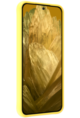 Nomfy Hoesje Geschikt voor Google Pixel 8a Hoesje Siliconen Cover Case - Hoes Geschikt voor Google Pixel 8a Hoes Back Case - Geel