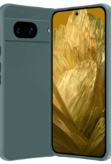 Nomfy Hoesje Geschikt voor Google Pixel 8a Hoesje Siliconen Cover Case - Hoes Geschikt voor Google Pixel 8a Hoes Back Case - Donkergroen