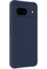 Nomfy Hoesje Geschikt voor Google Pixel 8a Hoesje Siliconen Cover Case - Hoes Geschikt voor Google Pixel 8a Hoes Back Case - Donkerblauw