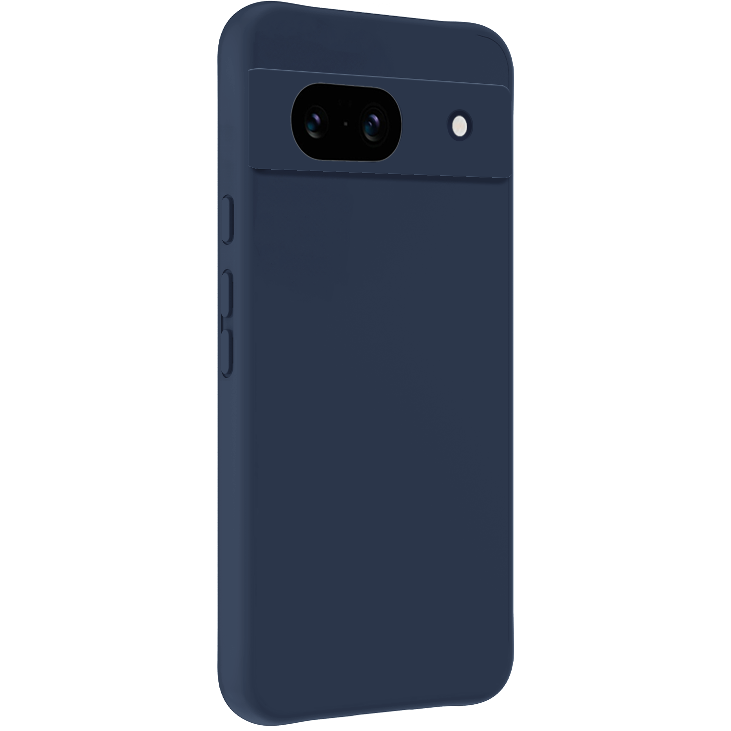 Nomfy Hoesje Geschikt voor Google Pixel 8a Hoesje Siliconen Cover Case - Hoes Geschikt voor Google Pixel 8a Hoes Back Case - Donkerblauw