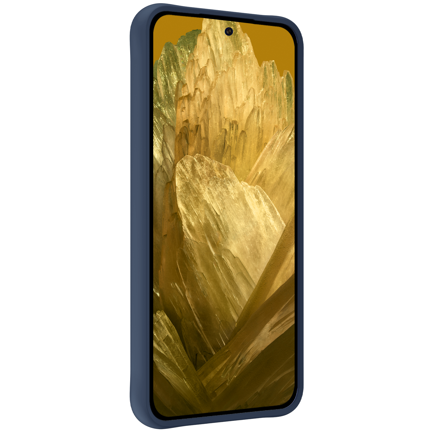 Nomfy Hoesje Geschikt voor Google Pixel 8a Hoesje Siliconen Cover Case - Hoes Geschikt voor Google Pixel 8a Hoes Back Case - Donkerblauw