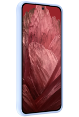 NoXx Hoes Geschikt voor Google Pixel 8a Hoesje Cover Siliconen Back Case Hoes - Lichtblauw - 2x