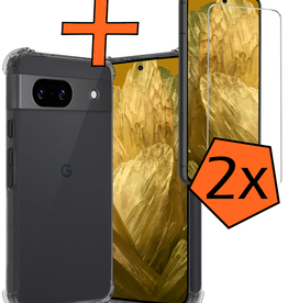 Nomfy Nomfy Google Pixel 8a Hoesje Shockproof Met 2x Screenprotector