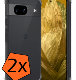 Nomfy Nomfy Google Pixel 8a Hoesje Shockproof - Transparant - 2 PACK
