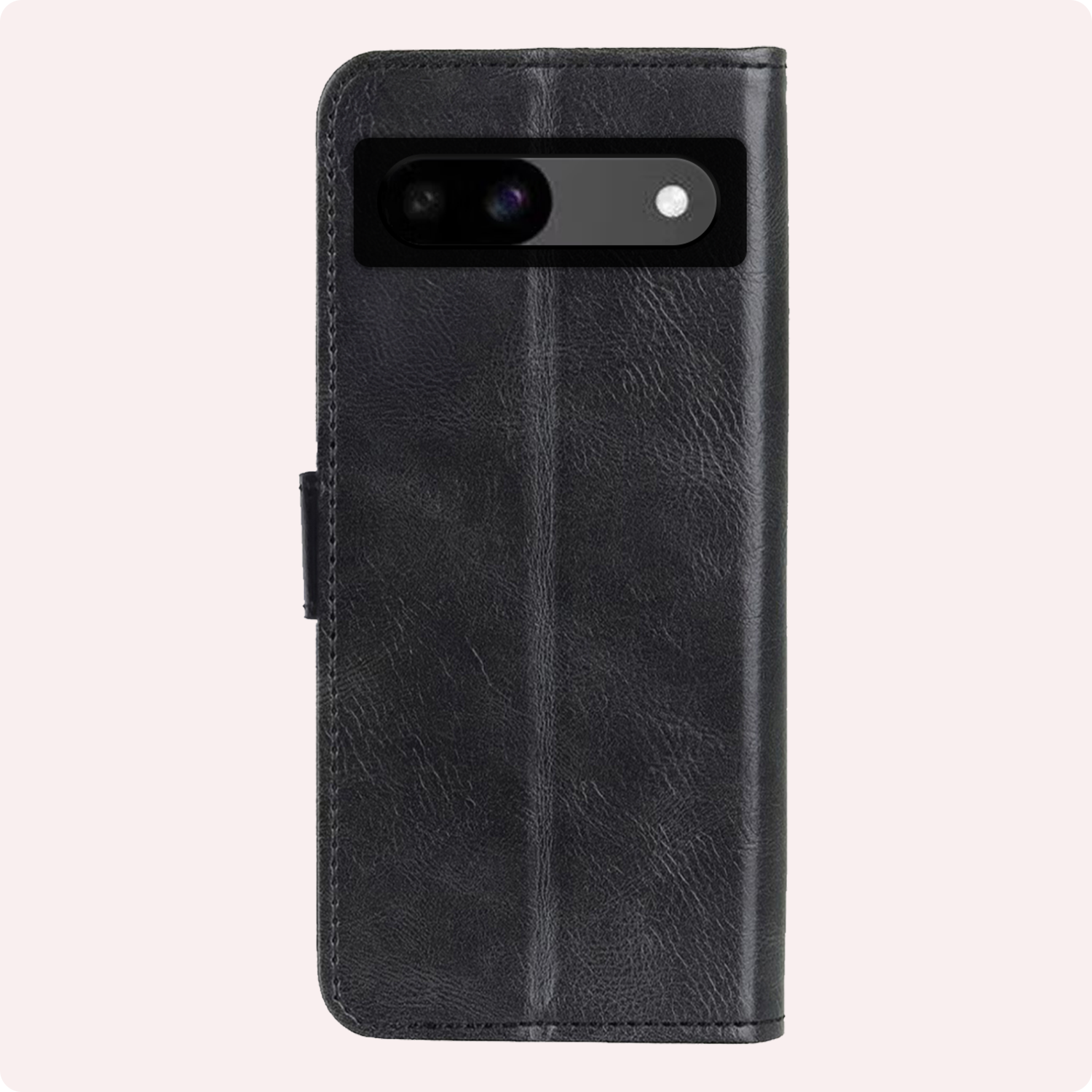 NoXx Hoes Geschikt voor Google Pixel 8a Hoesje Book Case Hoes Flip Cover Wallet Bookcase Met 2x Screenprotector - Zwart
