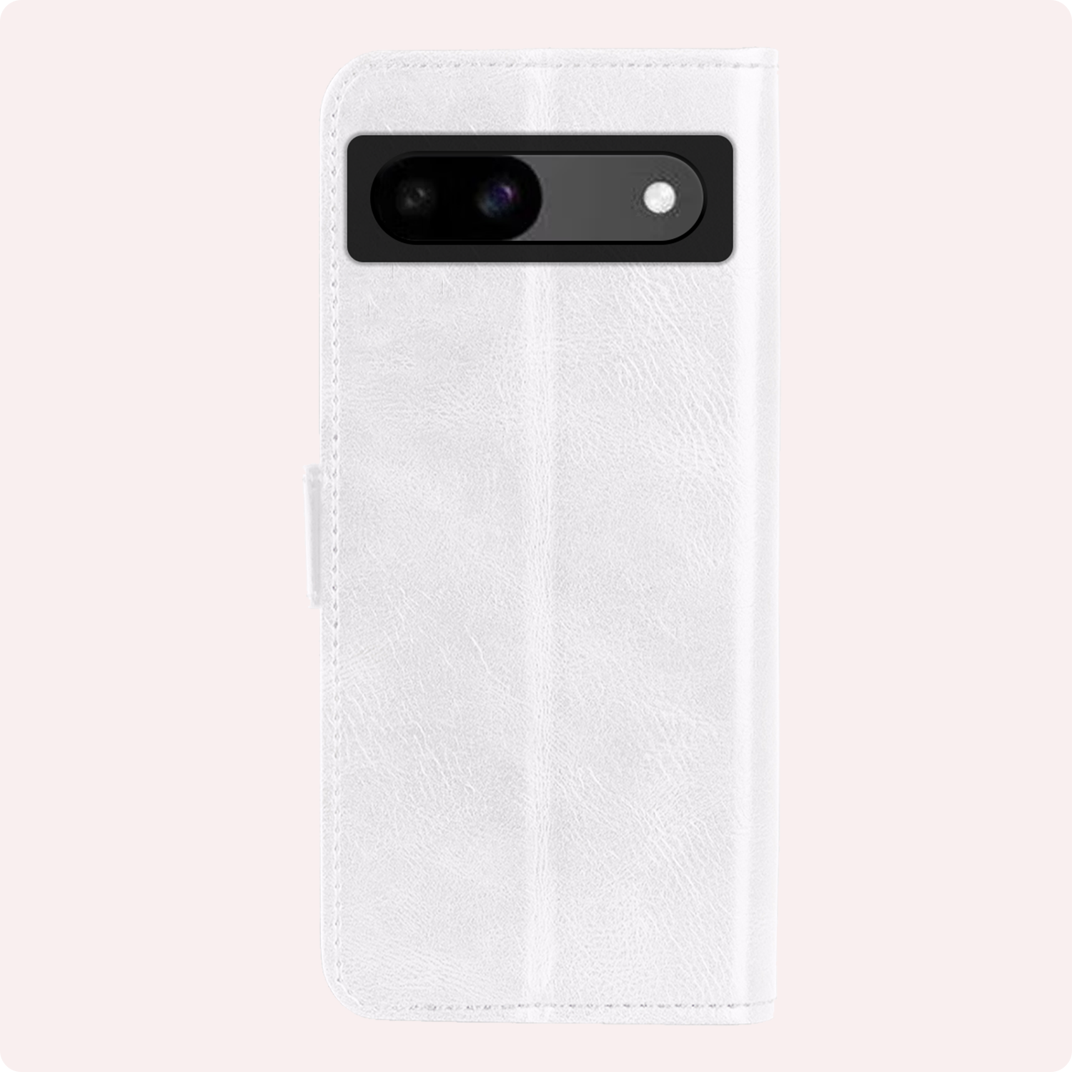 NoXx Hoes Geschikt voor Google Pixel 8a Hoesje Book Case Hoes Flip Cover Wallet Bookcase Met 2x Screenprotector - Wit