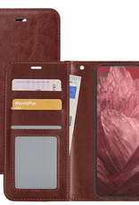 NoXx Hoes Geschikt voor Google Pixel 8a Hoesje Book Case Hoes Flip Cover Wallet Bookcase - Bruin