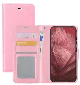 NoXx NoXx Google Pixel 8a Hoesje Bookcase - Lichtroze