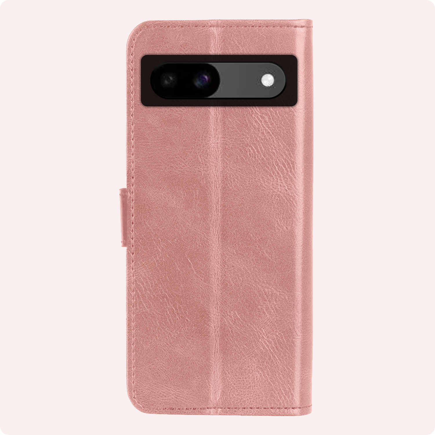 NoXx Hoes Geschikt voor Google Pixel 8a Hoesje Book Case Hoes Flip Cover Wallet Bookcase Met 2x Screenprotector - Rosé goud