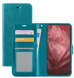 NoXx NoXx Google Pixel 8a Hoesje Bookcase - Turquoise