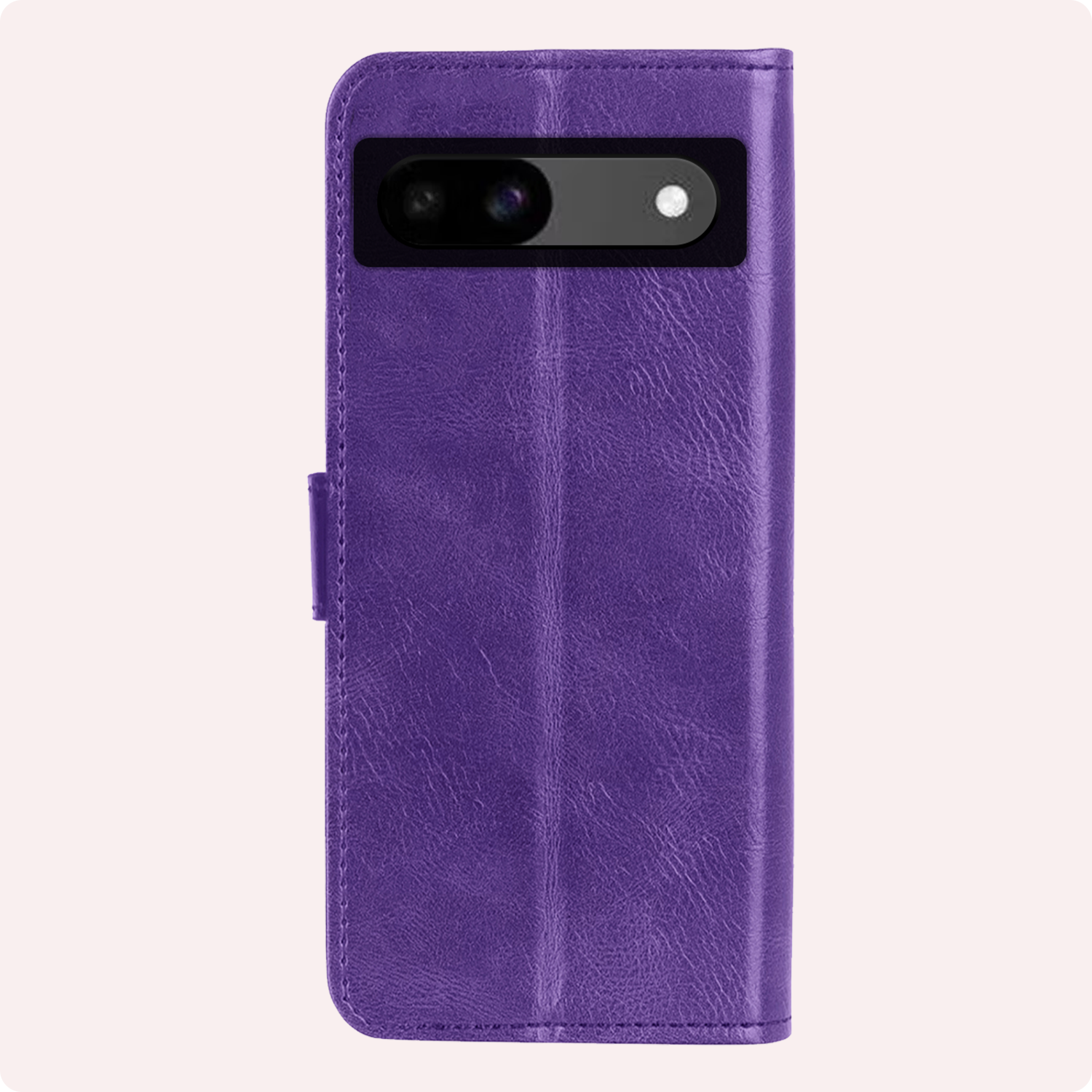 NoXx Hoes Geschikt voor Google Pixel 8a Hoesje Book Case Hoes Flip Cover Wallet Bookcase Met 2x Screenprotector - Paars