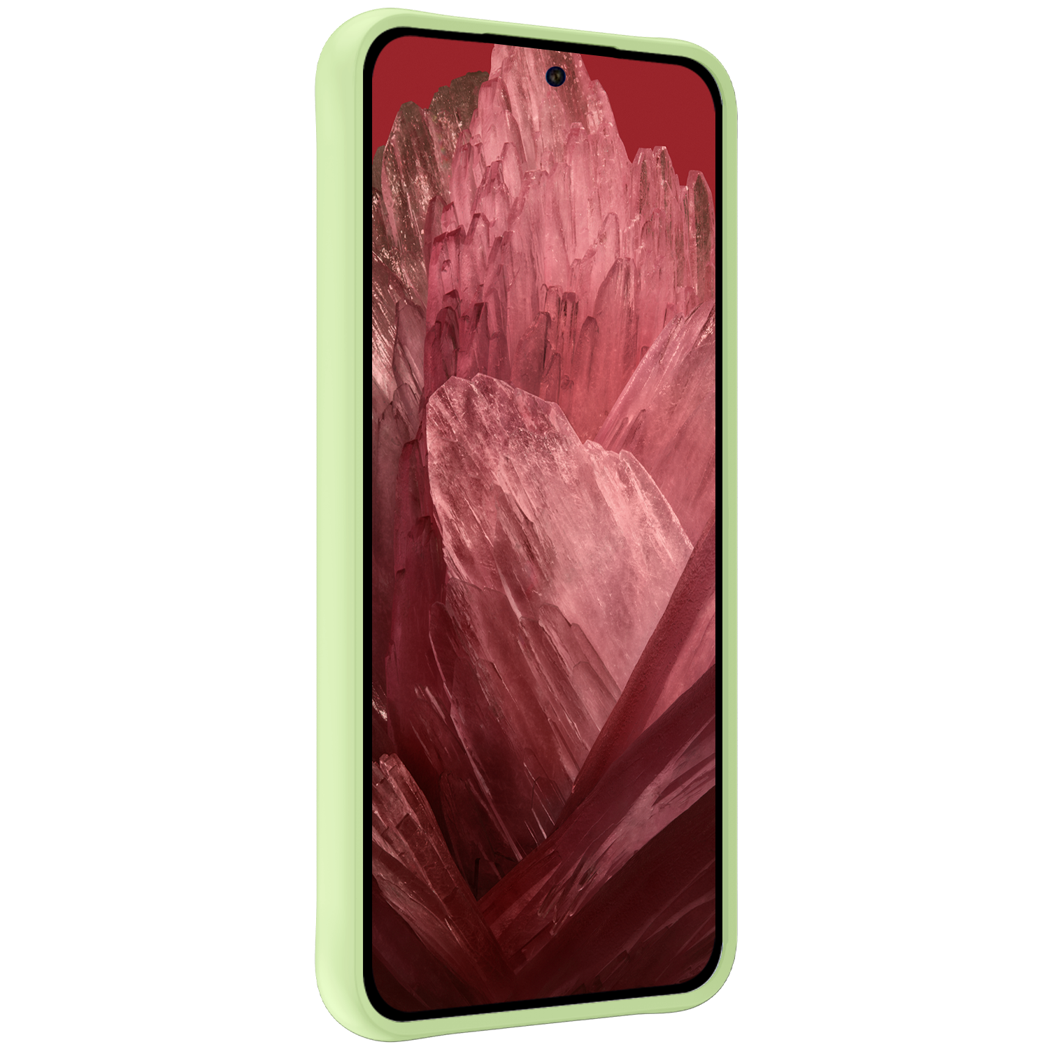 NoXx Hoes Geschikt voor Google Pixel 8a Hoesje Cover Siliconen Back Case Hoes Met Screenprotector - Groen