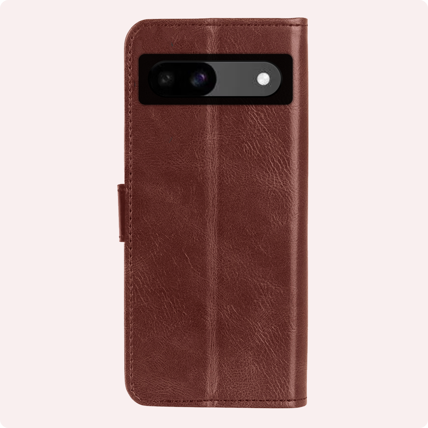 NoXx Hoes Geschikt voor Google Pixel 8a Hoesje Book Case Hoes Flip Cover Wallet Bookcase Met 2x Screenprotector - Bruin