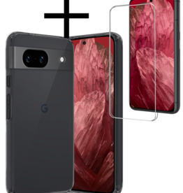 NoXx NoXx Google Pixel 8a Hoesje Siliconen Met Screenprotector - Transparant