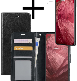 NoXx NoXx Google Pixel 8a Hoesje Bookcase Met Screenprotector - Zwart