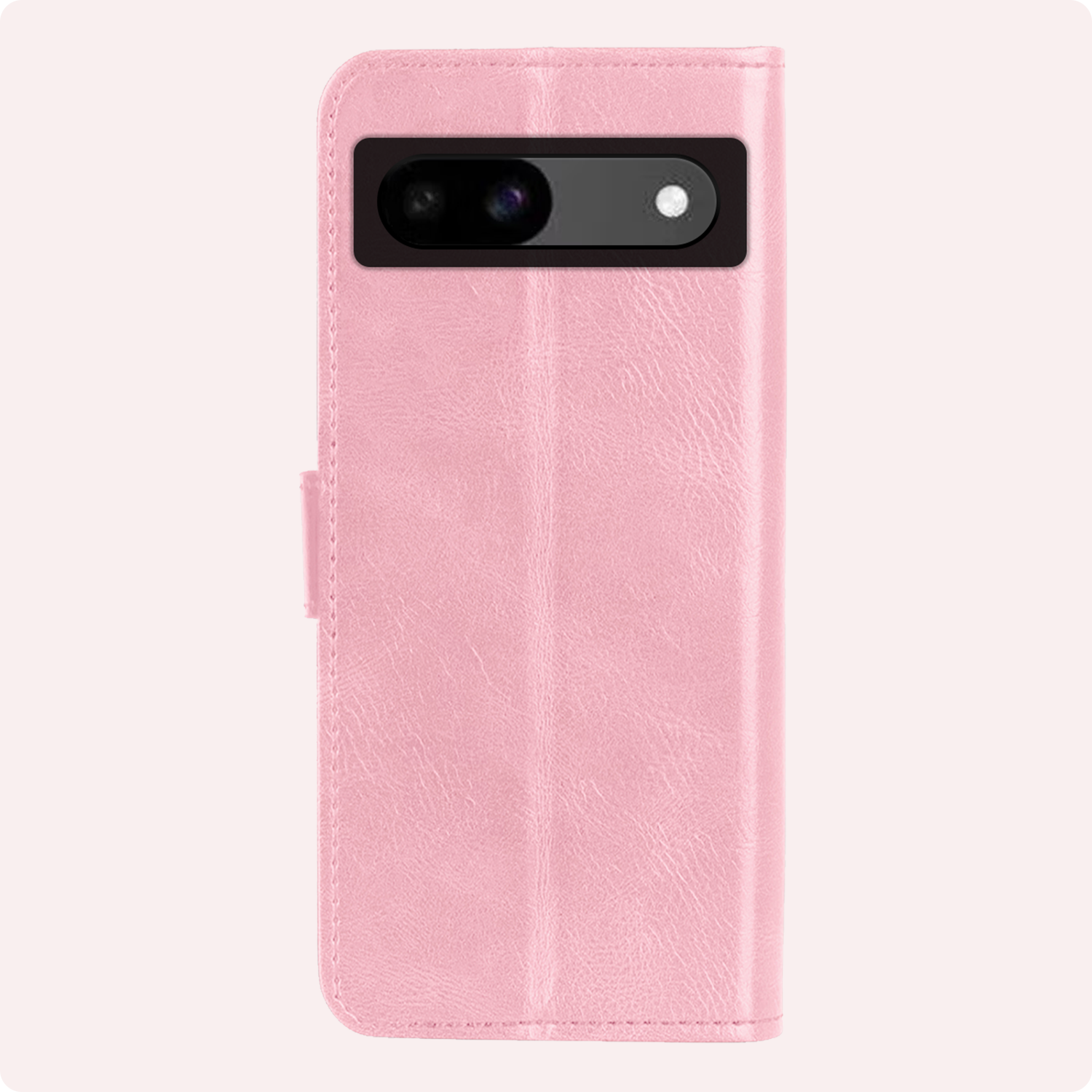 NoXx Hoes Geschikt voor Google Pixel 8a Hoesje Book Case Hoes Flip Cover Wallet Bookcase Met Screenprotector - Lichtroze