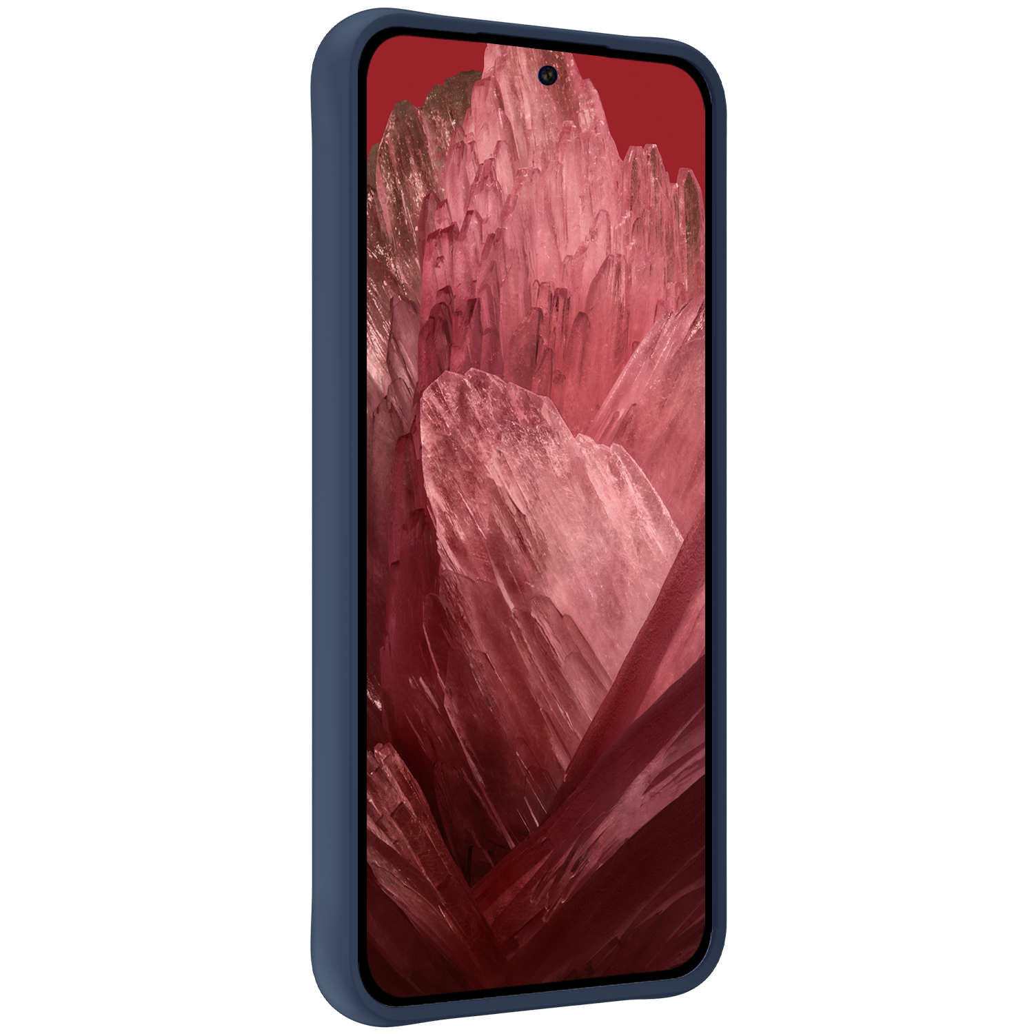 NoXx Hoes Geschikt voor Google Pixel 8a Hoesje Cover Siliconen Back Case Hoes Met 2x Screenprotector - Donkerblauw