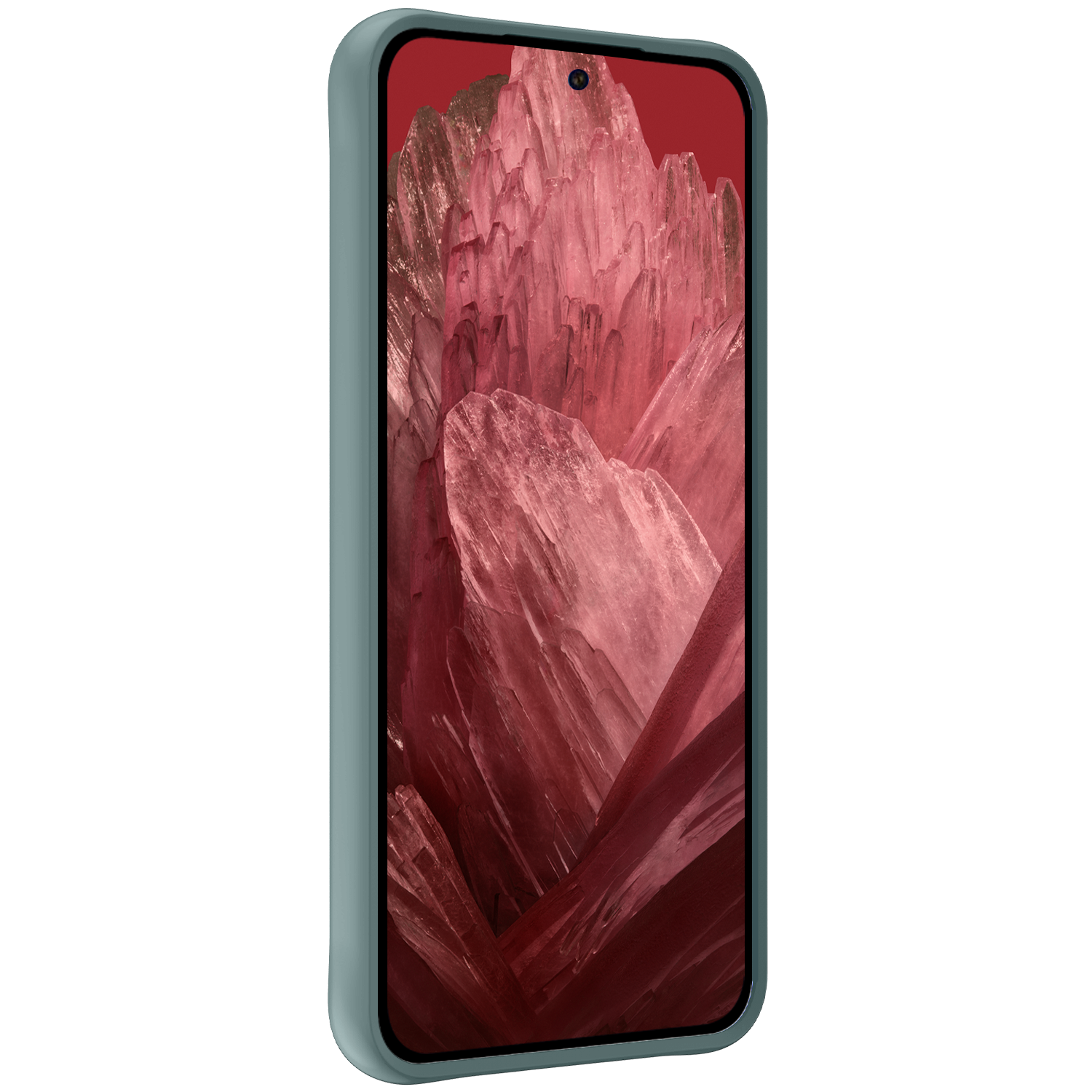 NoXx Hoes Geschikt voor Google Pixel 8a Hoesje Cover Siliconen Back Case Hoes Met 2x Screenprotector - Donkergroen