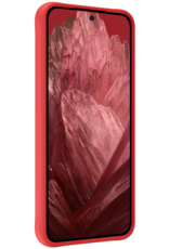 NoXx Hoes Geschikt voor Google Pixel 8a Hoesje Cover Siliconen Back Case Hoes Met 2x Screenprotector - Rood