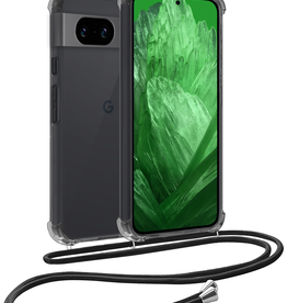 BASEY. BASEY. Google Pixel 8a Hoesje Transparant Shockproof Met Zwart Koord