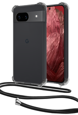 NoXx Hoes Geschikt voor Google Pixel 8a Hoesje Transparant Met Telefoonkoord Cover Shock Proof Case Koord Hoes