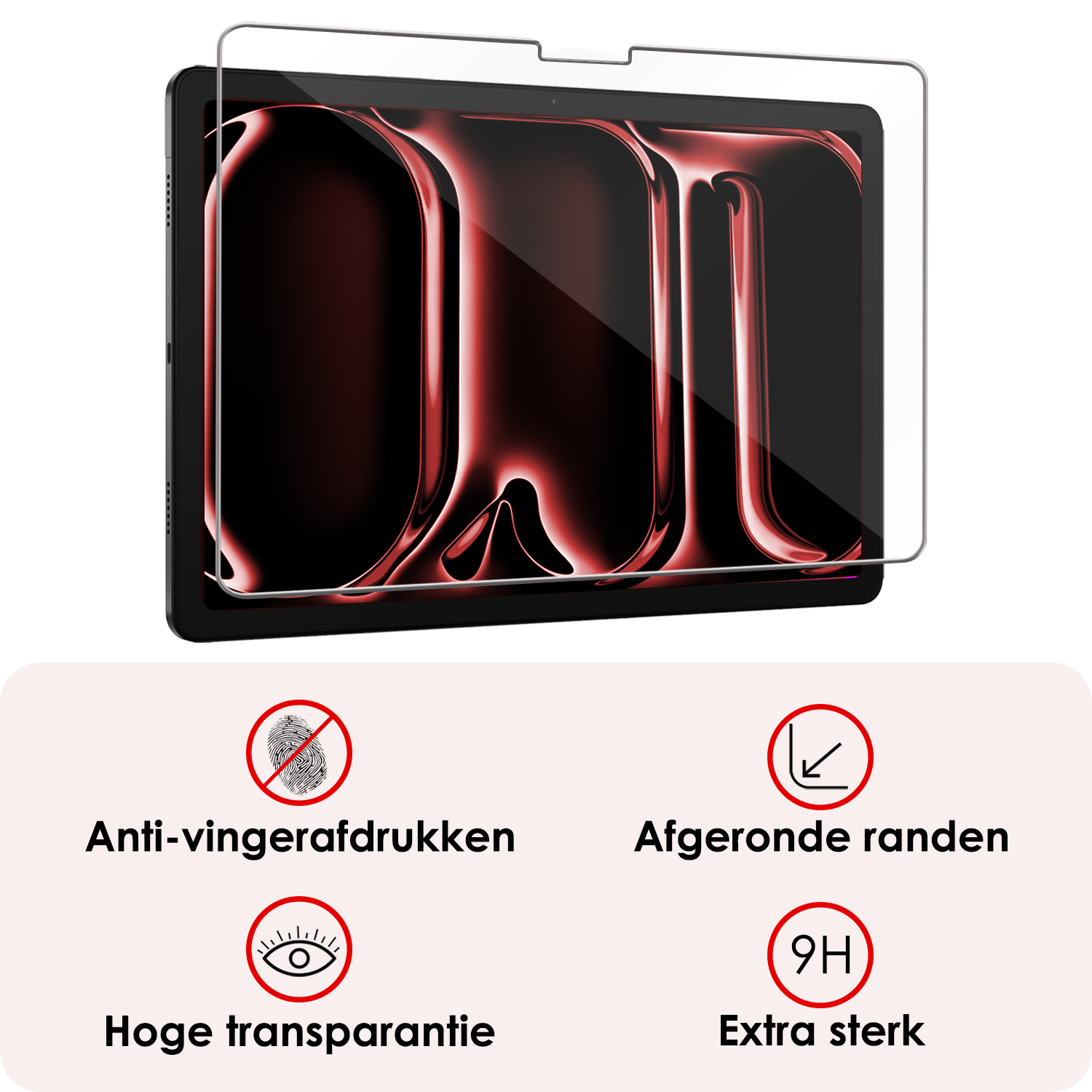 NoXx Screenprotector Geschikt voor iPad Pro 2024 (13 inch) Screenprotector Bescherm Glas Screen Protector