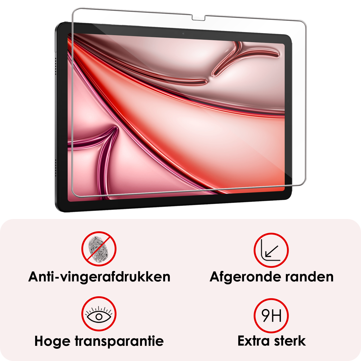 NoXx Screenprotector Geschikt voor iPad Air 6 (13 inch) Screenprotector Bescherm Glas Screen Protector - 3x