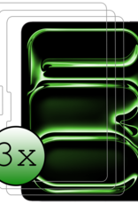 BASEY. Screenprotector Geschikt voor iPad Pro 2024 (13 inch) Screenprotector Tempered Glass - Screenprotector Geschikt voor iPad Pro 2024 Screen Protector Beschermglas - 3 Stuks