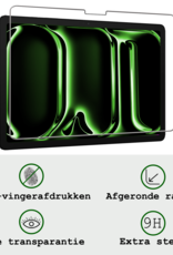 BASEY. Screenprotector Geschikt voor iPad Pro 2024 (13 inch) Screenprotector Tempered Glass - Screenprotector Geschikt voor iPad Pro 2024 Screen Protector Beschermglas - 2 Stuks