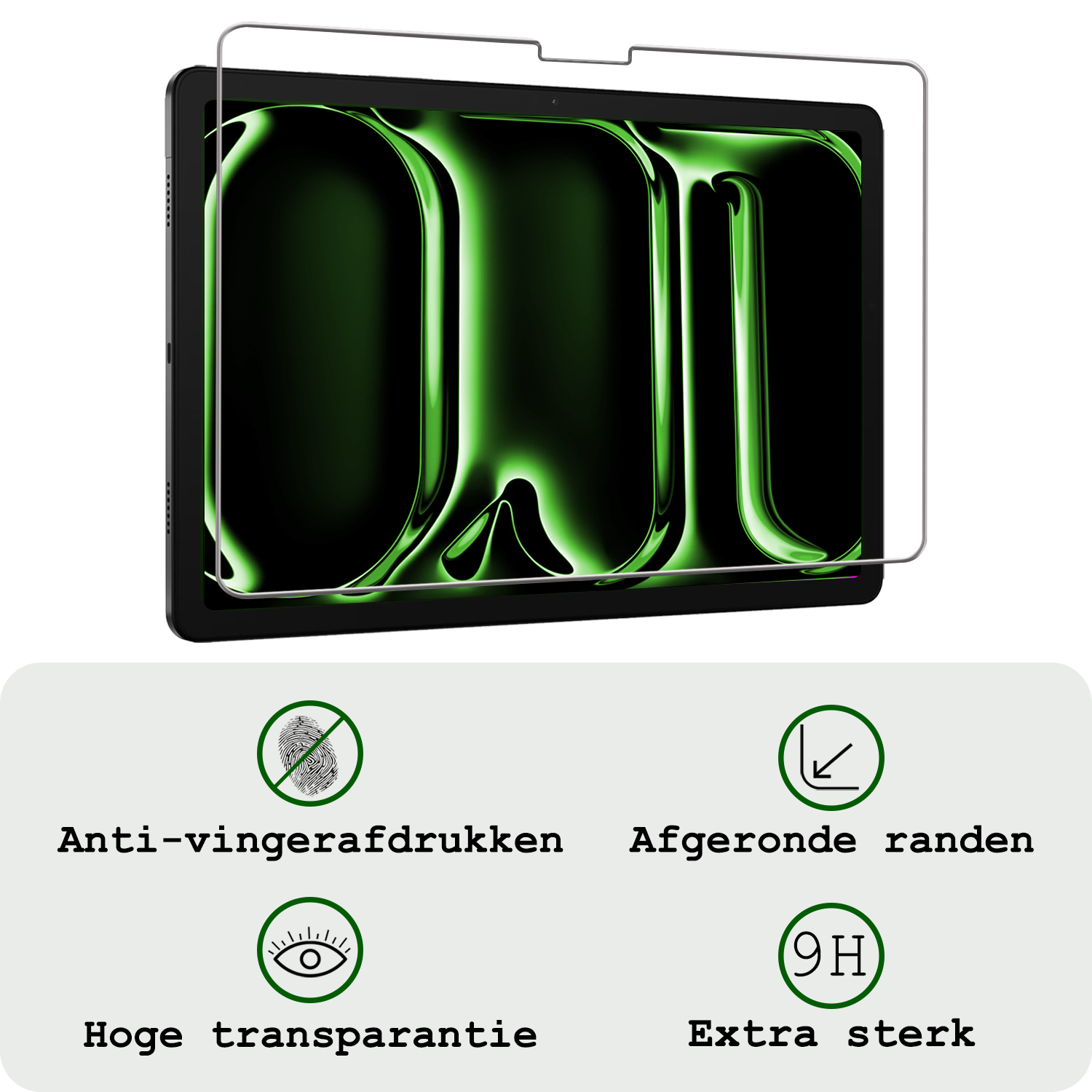 BASEY. Screenprotector Geschikt voor iPad Pro 2024 (13 inch) Screenprotector Tempered Glass - Screenprotector Geschikt voor iPad Pro 2024 Screen Protector Beschermglas