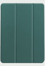 BASEY. Hoesje Geschikt voor iPad Air 6 (11 inch) Hoes Case Tablet Hoesje Tri-fold - Hoes Geschikt voor iPad Air 2024 (11 inch) Hoesje Hard Cover Bookcase Hoes - Donkergroen