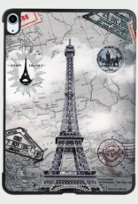 BASEY. Hoesje Geschikt voor iPad Air 6 (11 inch) Hoes Case Tablet Hoesje Tri-fold - Hoes Geschikt voor iPad Air 2024 (11 inch) Hoesje Hard Cover Bookcase Hoes - Eiffeltoren