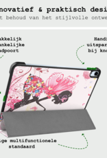 BASEY. Hoesje Geschikt voor iPad Air 6 (11 inch) Hoes Case Tablet Hoesje Tri-fold - Hoes Geschikt voor iPad Air 2024 (11 inch) Hoesje Hard Cover Bookcase Hoes - Elfje
