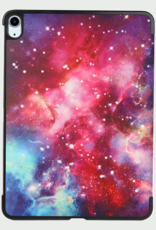 BASEY. Hoesje Geschikt voor iPad Air 6 (11 inch) Hoes Case Tablet Hoesje Tri-fold - Hoes Geschikt voor iPad Air 2024 (11 inch) Hoesje Hard Cover Bookcase Hoes - Galaxy