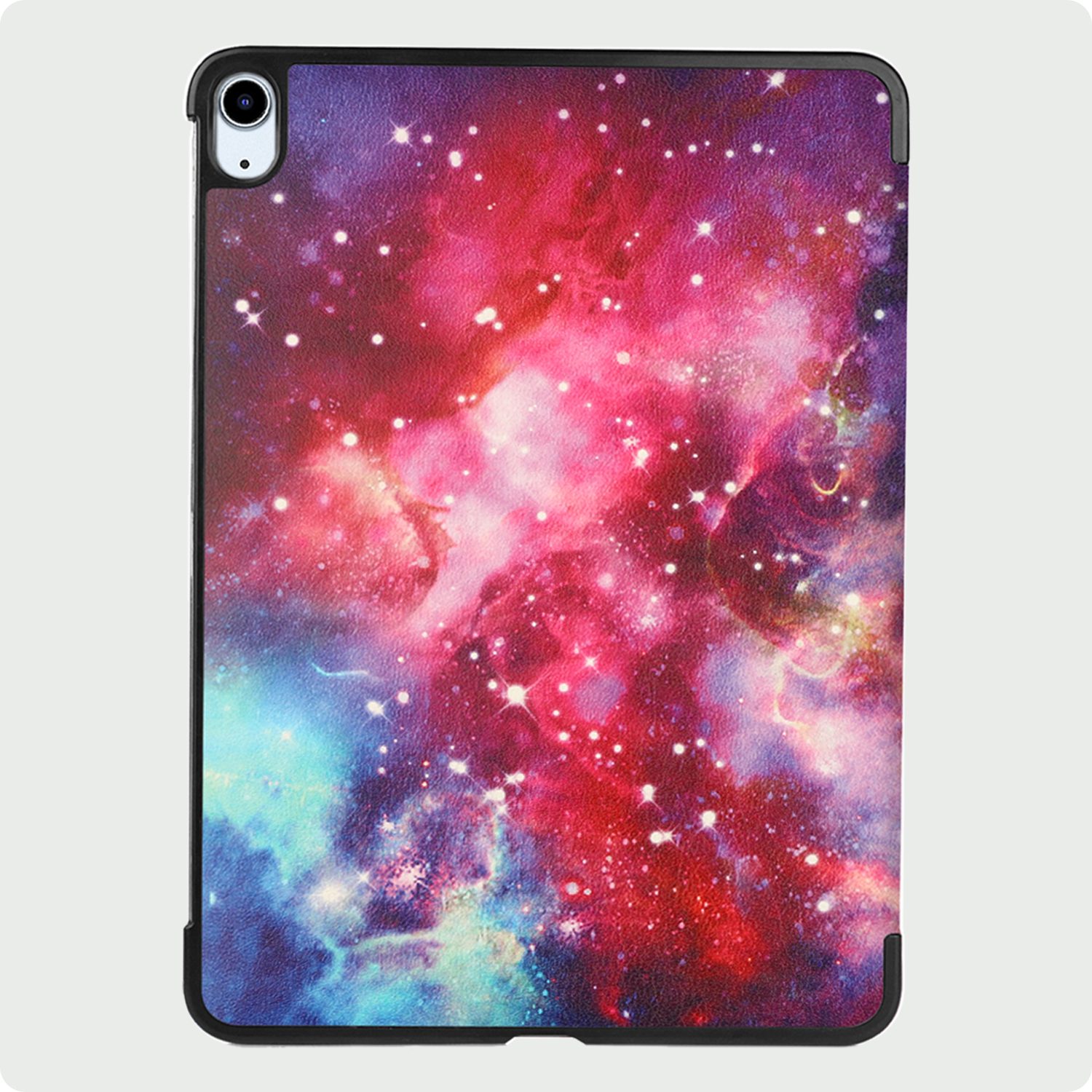 BASEY. Hoesje Geschikt voor iPad Air 6 (11 inch) Hoes Case Tablet Hoesje Tri-fold - Hoes Geschikt voor iPad Air 2024 (11 inch) Hoesje Hard Cover Bookcase Hoes - Galaxy