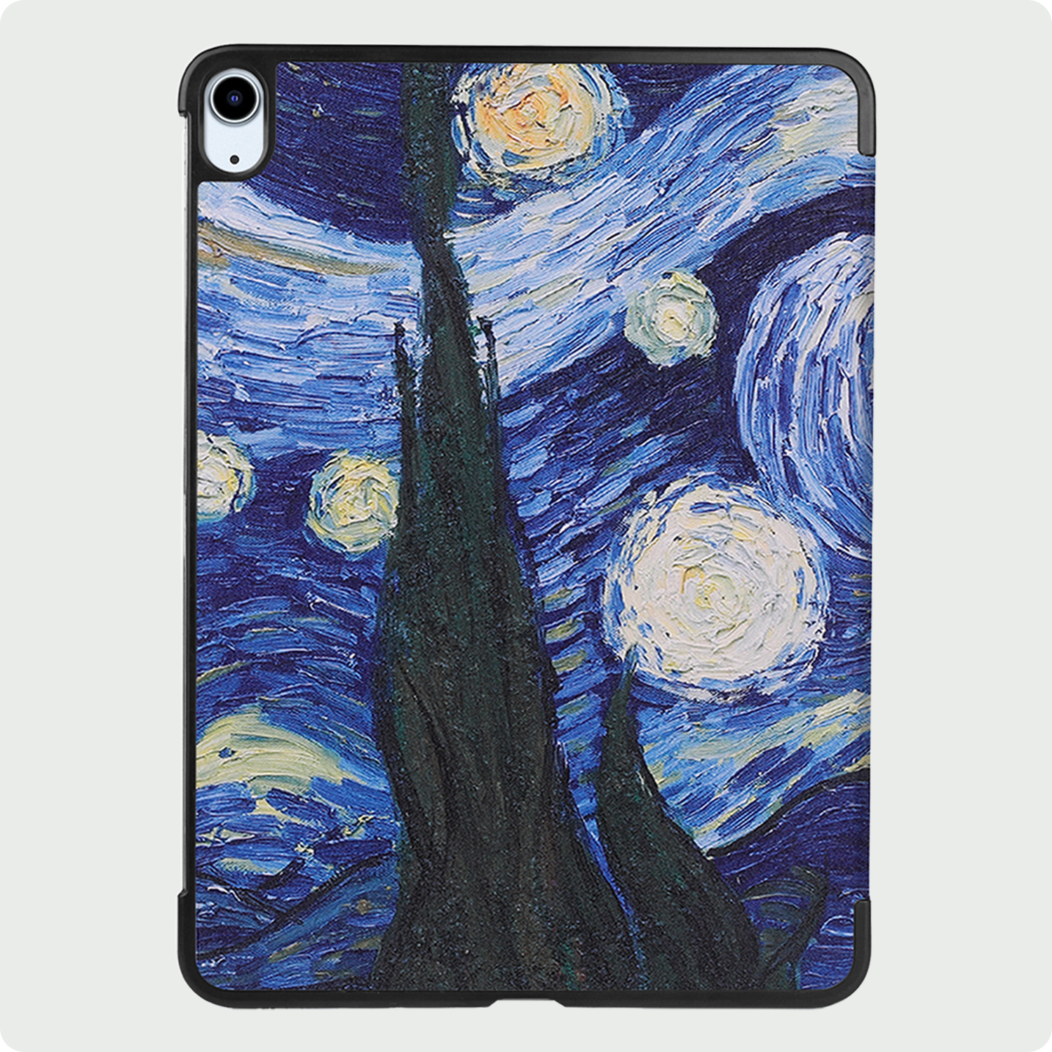 BASEY. Hoesje Geschikt voor iPad Air 6 (11 inch) Hoes Case Tablet Hoesje Tri-fold - Hoes Geschikt voor iPad Air 2024 (11 inch) Hoesje Hard Cover Bookcase Hoes - Sterrenhemel