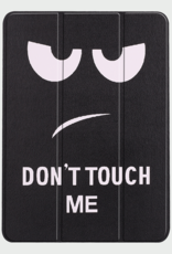 BASEY. Hoesje Geschikt voor iPad Air 6 (11 inch) Hoes Case Tablet Hoesje Tri-fold - Hoes Geschikt voor iPad Air 2024 (11 inch) Hoesje Hard Cover Bookcase Hoes - Don't Touch Me