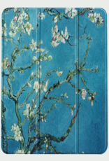 BASEY. Hoesje Geschikt voor iPad Air 6 (11 inch) Hoes Case Tablet Hoesje Tri-fold Met Uitsparing Geschikt voor Apple Pencil - Hoes Geschikt voor iPad Air 2024 (11 inch) Hoesje Hard Cover Bookcase Hoes - Bloesem