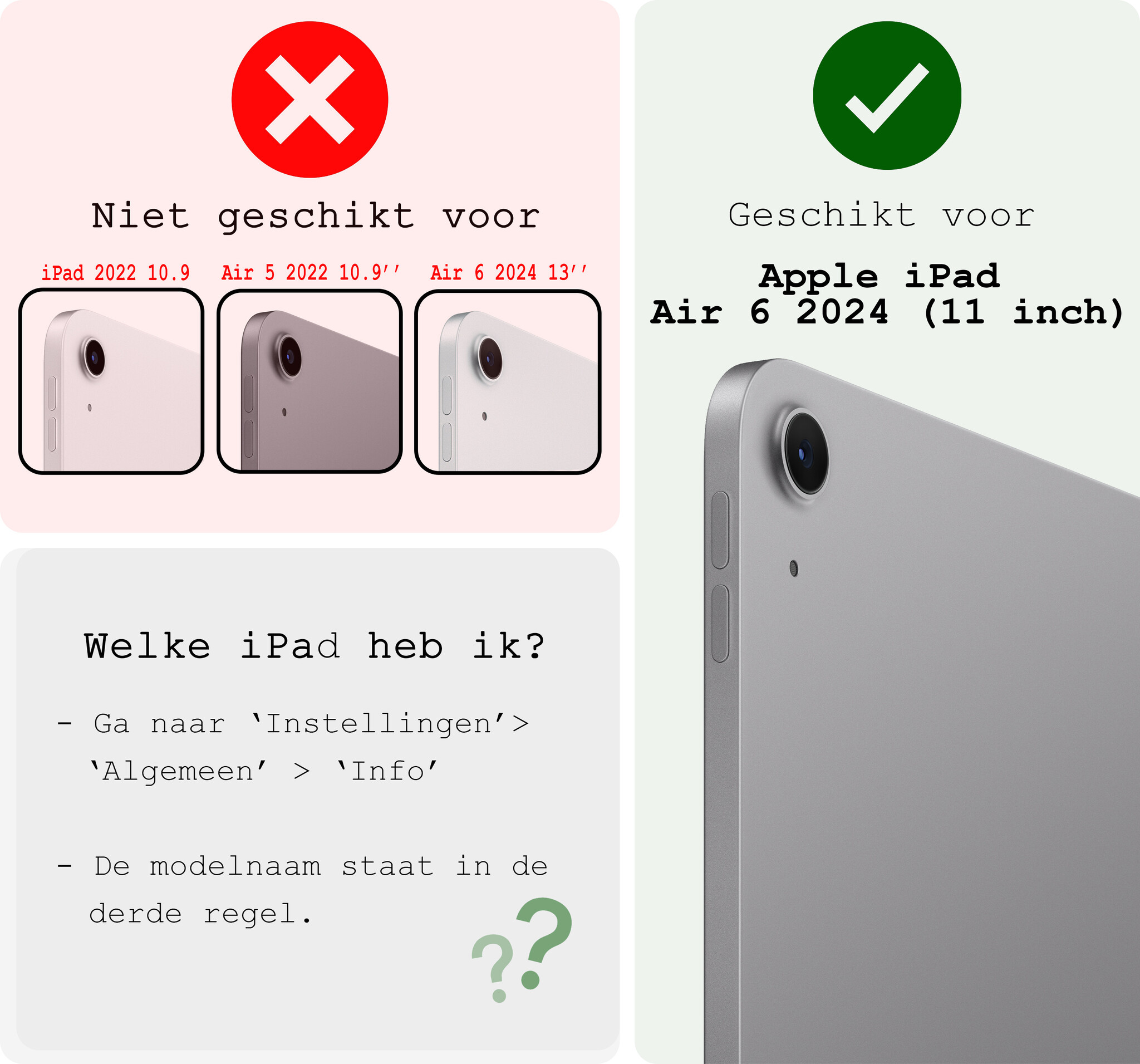 BASEY. Hoesje Geschikt voor iPad Air 6 (11 inch) Hoes Case Tablet Hoesje Tri-fold Met Uitsparing Geschikt voor Apple Pencil - Hoes Geschikt voor iPad Air 2024 (11 inch) Hoesje Hard Cover Bookcase Hoes - Donkerblauw