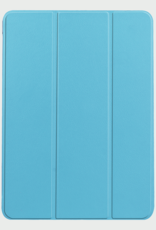 BASEY. Hoesje Geschikt voor iPad Air 6 (11 inch) Hoes Case Tablet Hoesje Tri-fold Met Uitsparing Geschikt voor Apple Pencil - Hoes Geschikt voor iPad Air 2024 (11 inch) Hoesje Hard Cover Bookcase Hoes - Lichtblauw