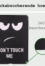 BASEY. Hoesje Geschikt voor iPad Air 6 (11 inch) Hoes Case Tablet Hoesje Tri-fold Met Uitsparing Geschikt voor Apple Pencil - Hoes Geschikt voor iPad Air 2024 (11 inch) Hoesje Hard Cover Bookcase Hoes - Don't Touch Me