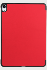 BASEY. Hoesje Geschikt voor iPad Air 6 (13 inch) Hoes Case Tablet Hoesje Tri-fold - Hoes Geschikt voor iPad Air 2024 (13 inch) Hoesje Hard Cover Bookcase Hoes - Rood